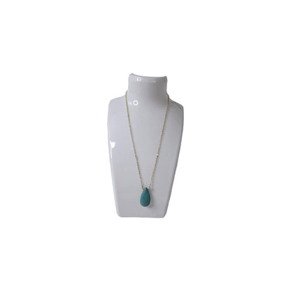 Turquoise Tear Drop Pendant Necklace