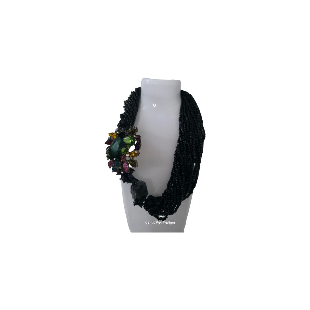 Twisted Bloom Statement Necklace