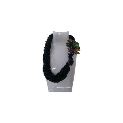 Twisted Bloom Statement Necklace